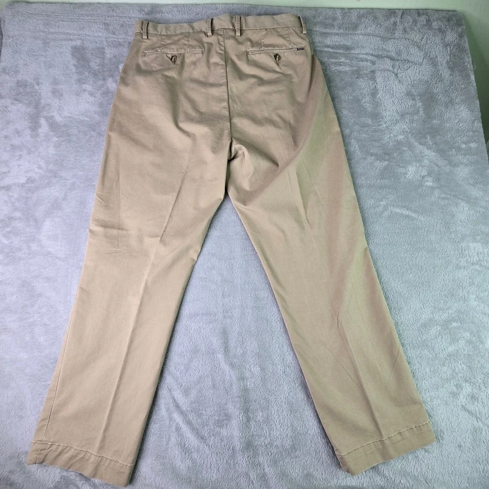 Polo‎ Ralph Lauren Mens Stretch Classic Fit Chino Khaki Pants 35x30 Tan Trousers